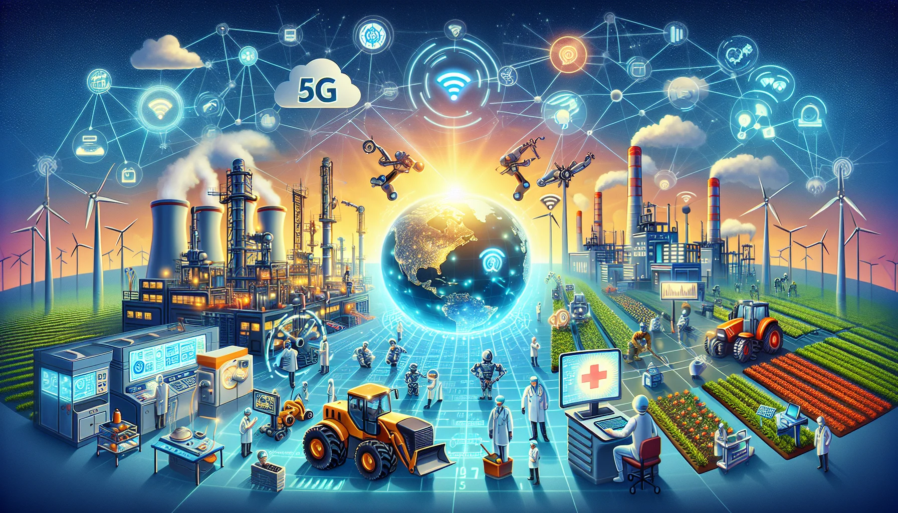 5G IoT applications enhancing industry connectivity and efficiency