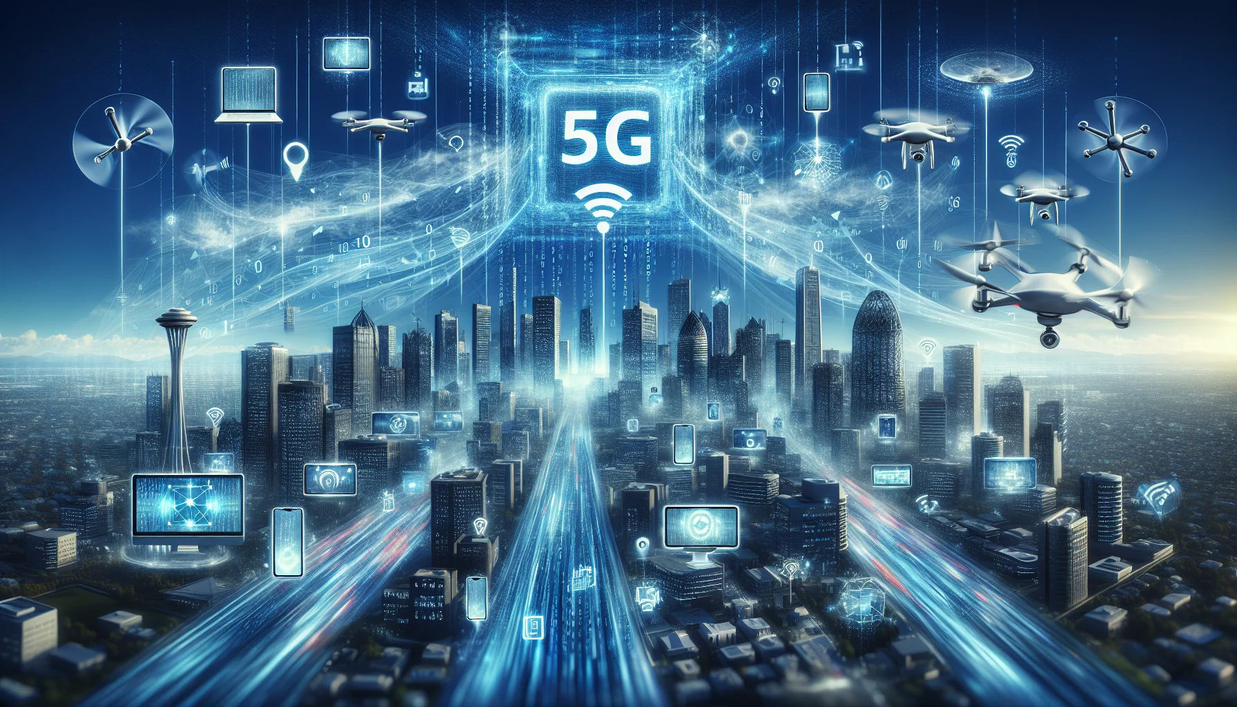 5G technology illustration showcasing advanced connectivity and speed