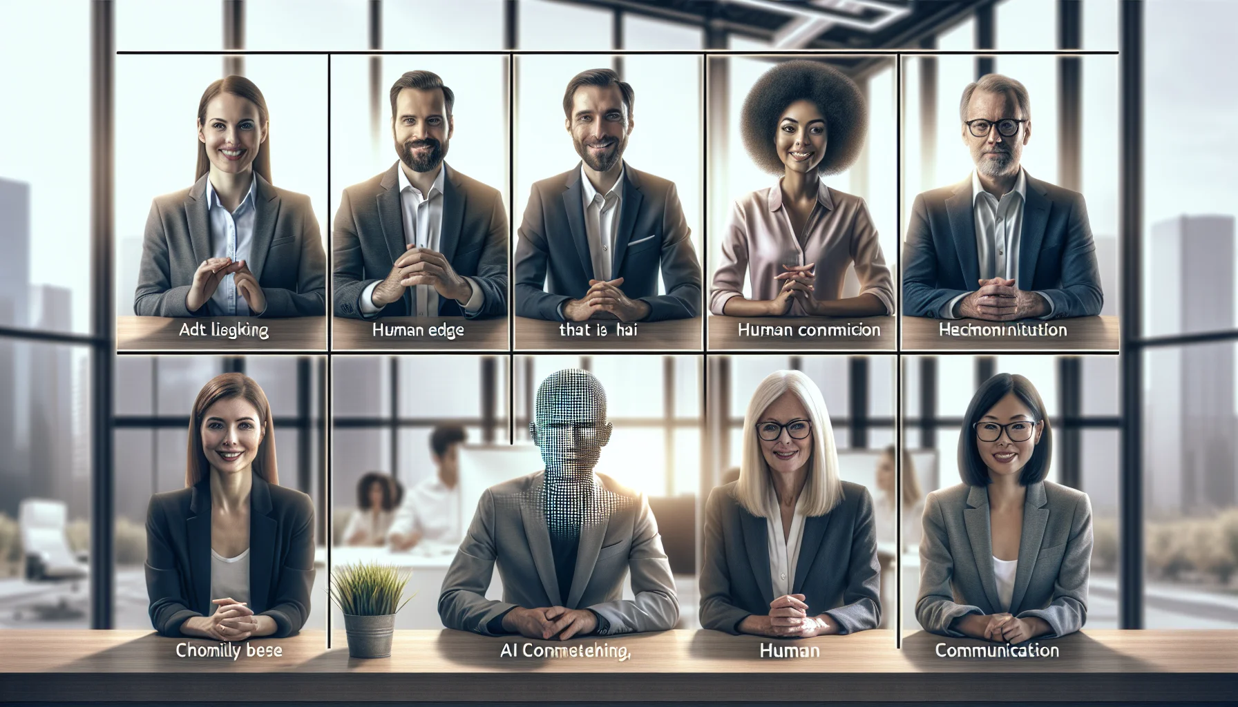 Team practicing communication habits AI can't master in meeting
