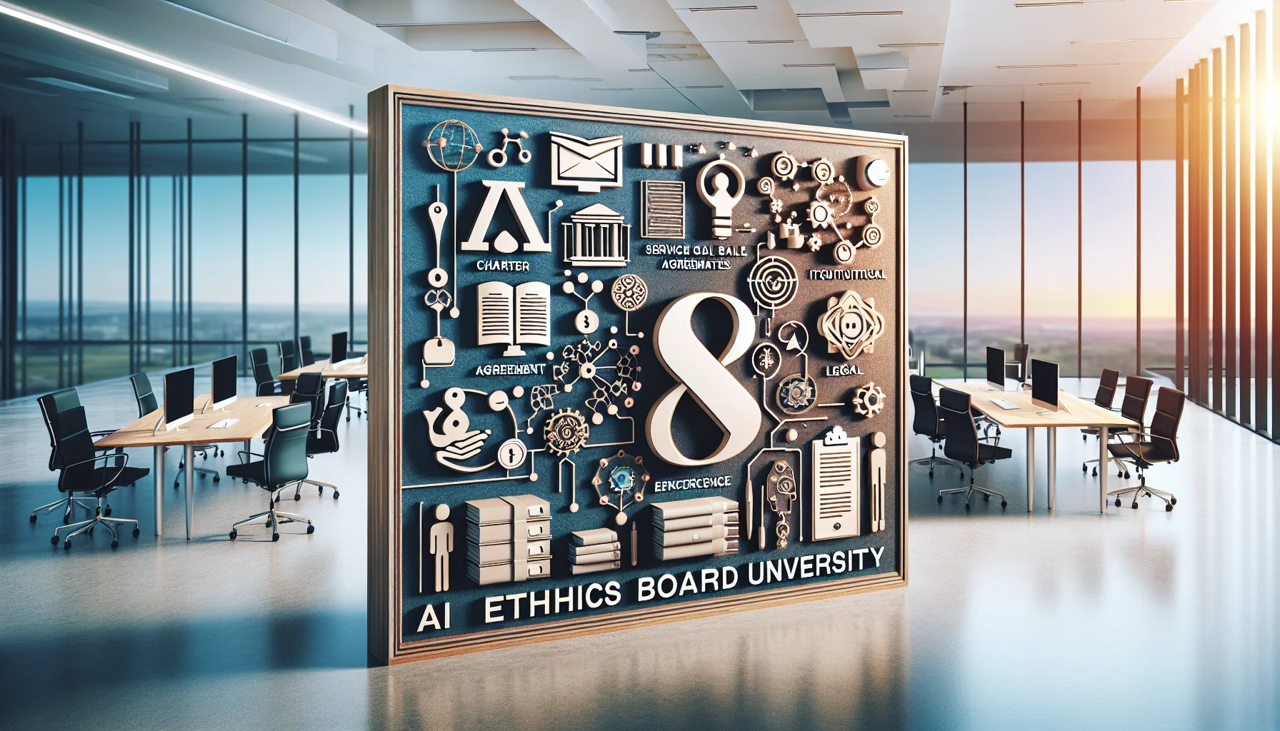 University team planning AI ethics board university charter and templates