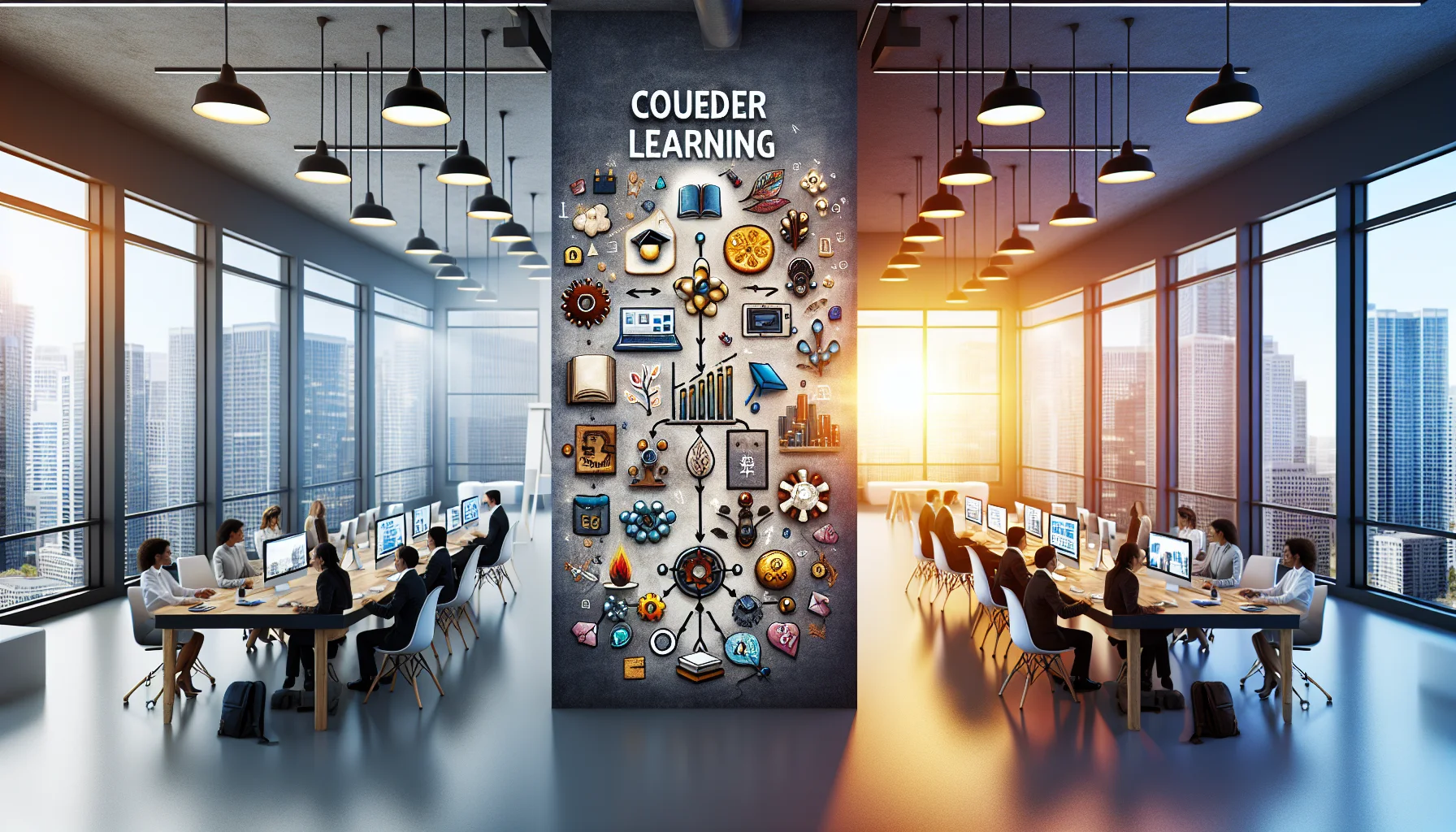L&D team comparing cohort learning vs peer learning metrics