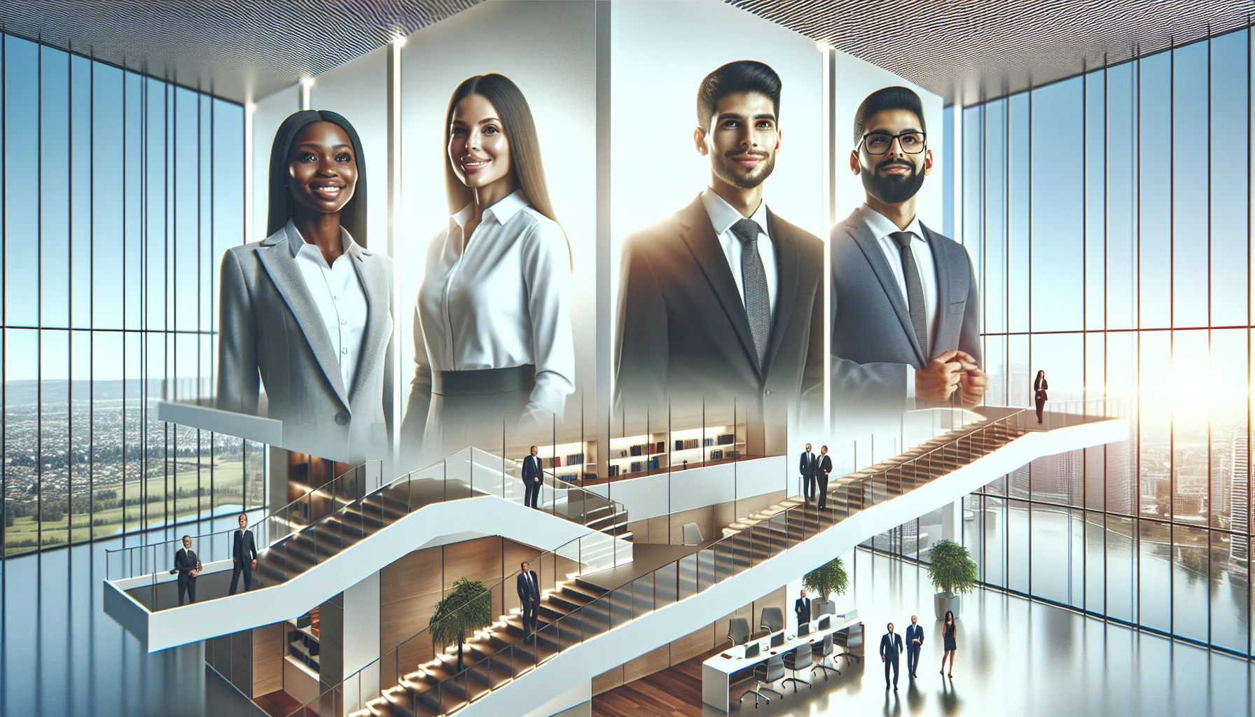 Executives reviewing DEI challenges maturity model on dashboard