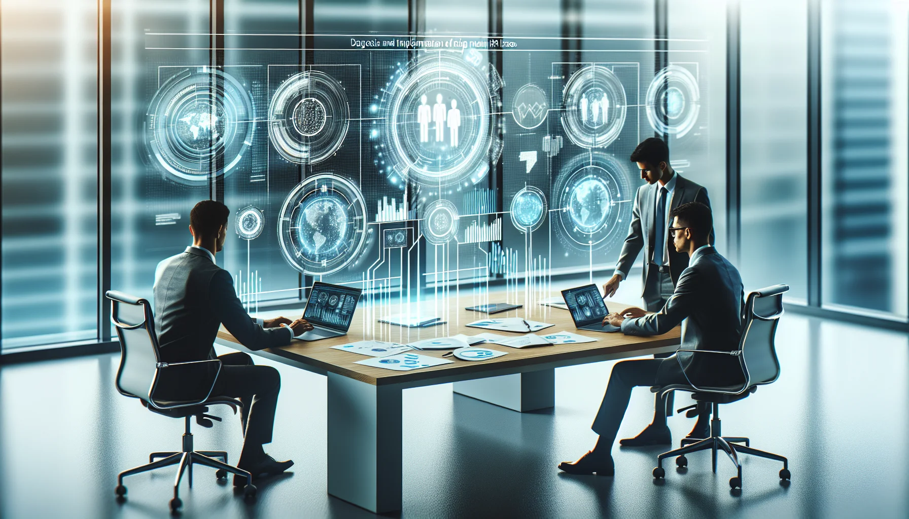 HR team diagnosing HR main issues with analytics dashboard