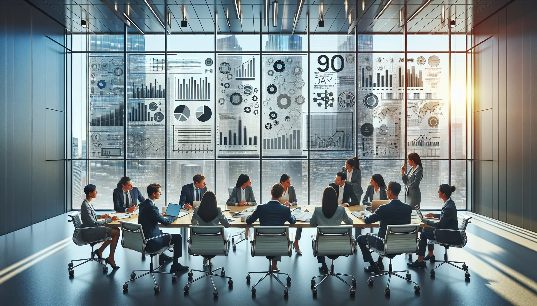 HR team reviewing workforce planning issues heatmap dashboard