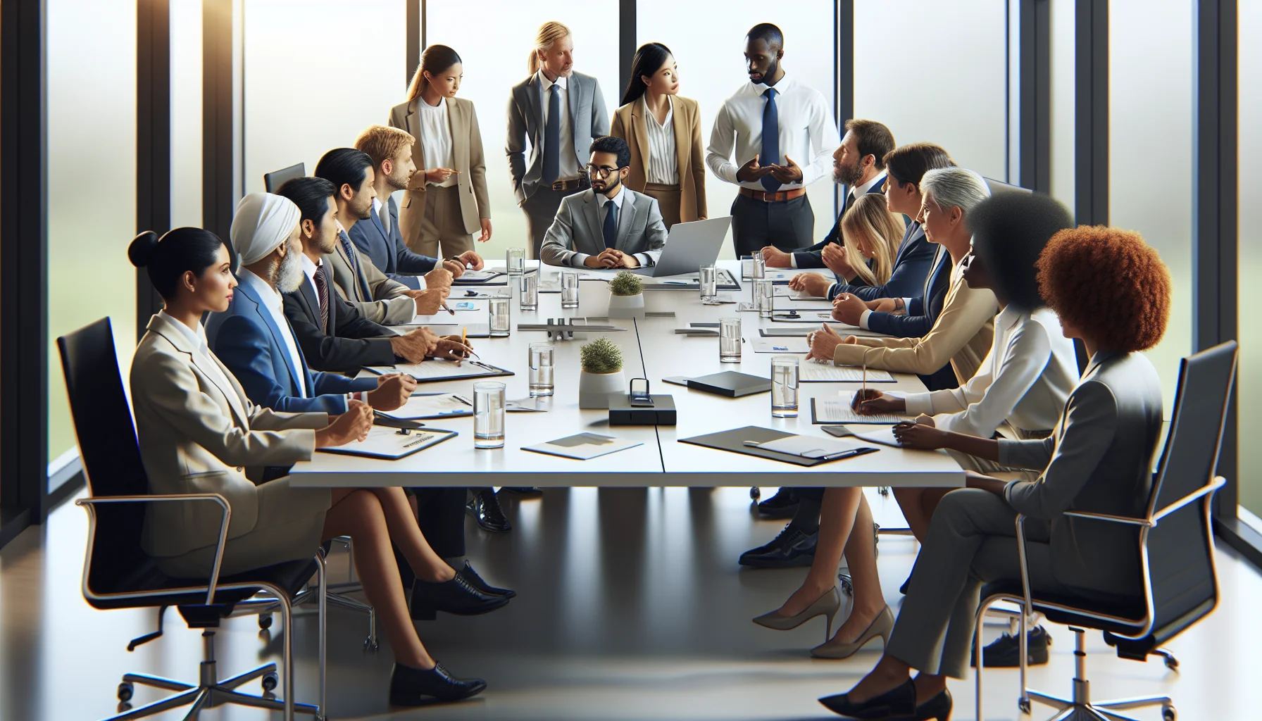 HR team reviewing dashboard on diversity inclusion problems and metrics
