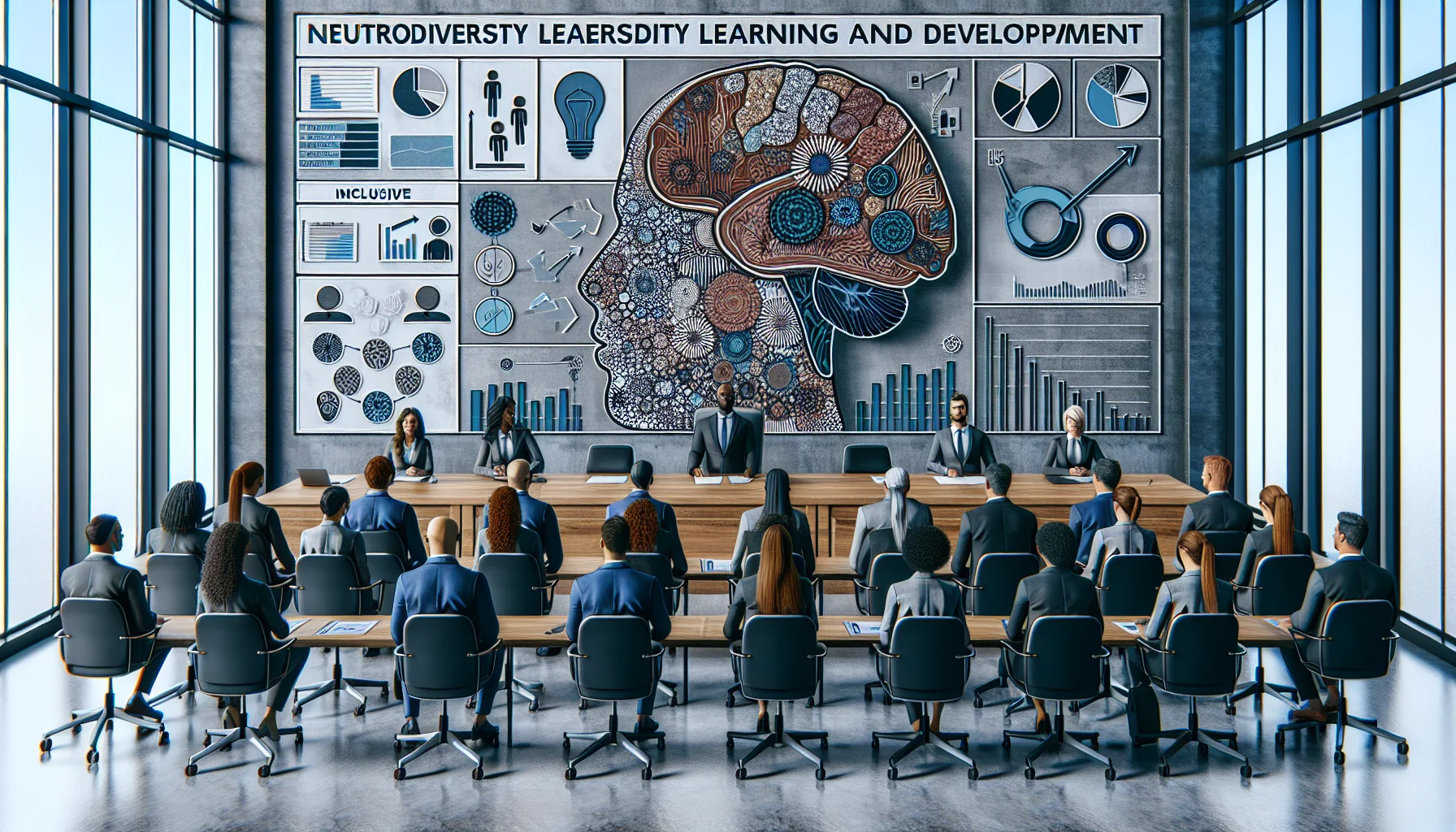 Team evaluating neurodiversity LMS ROI on a laptop dashboard
