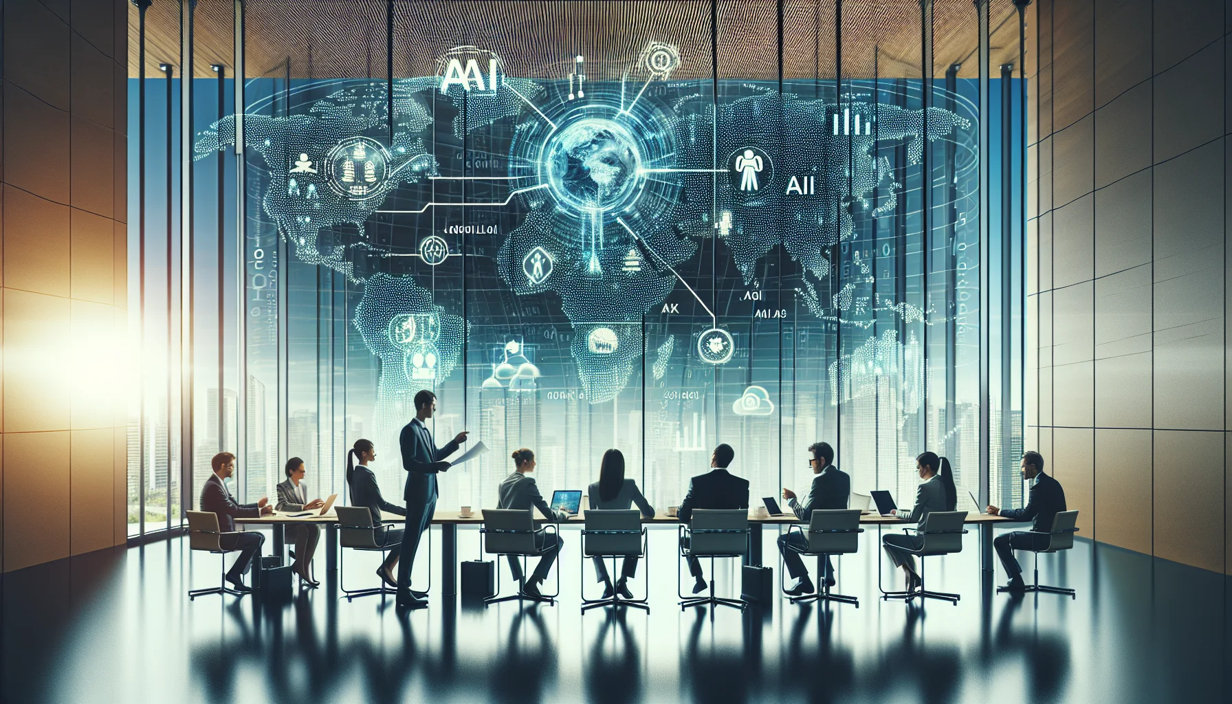 Team reviewing country regulatory monitoring dashboard with AI insights