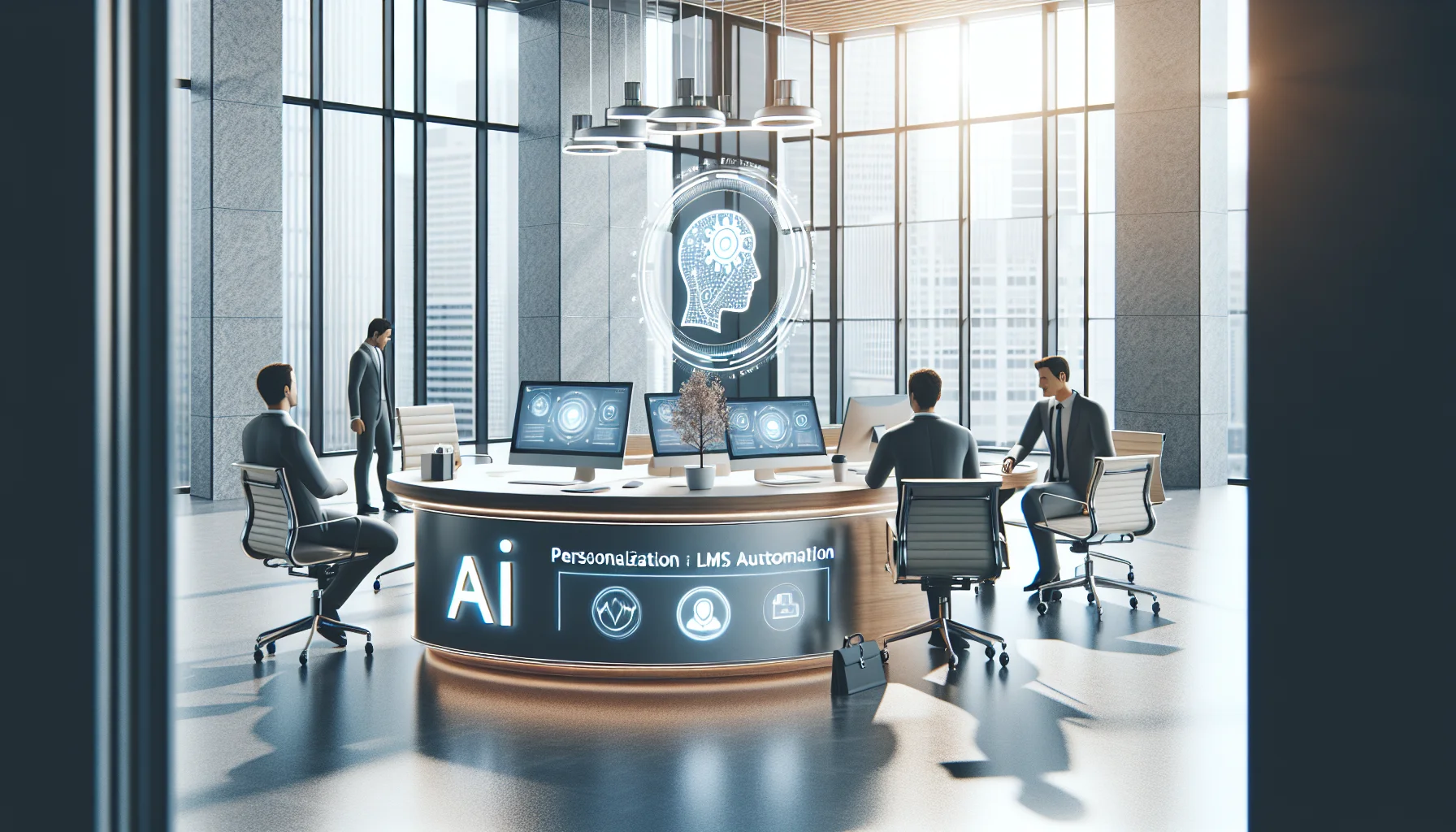 Dashboard showing AI personalization recommendations in a modern LMS