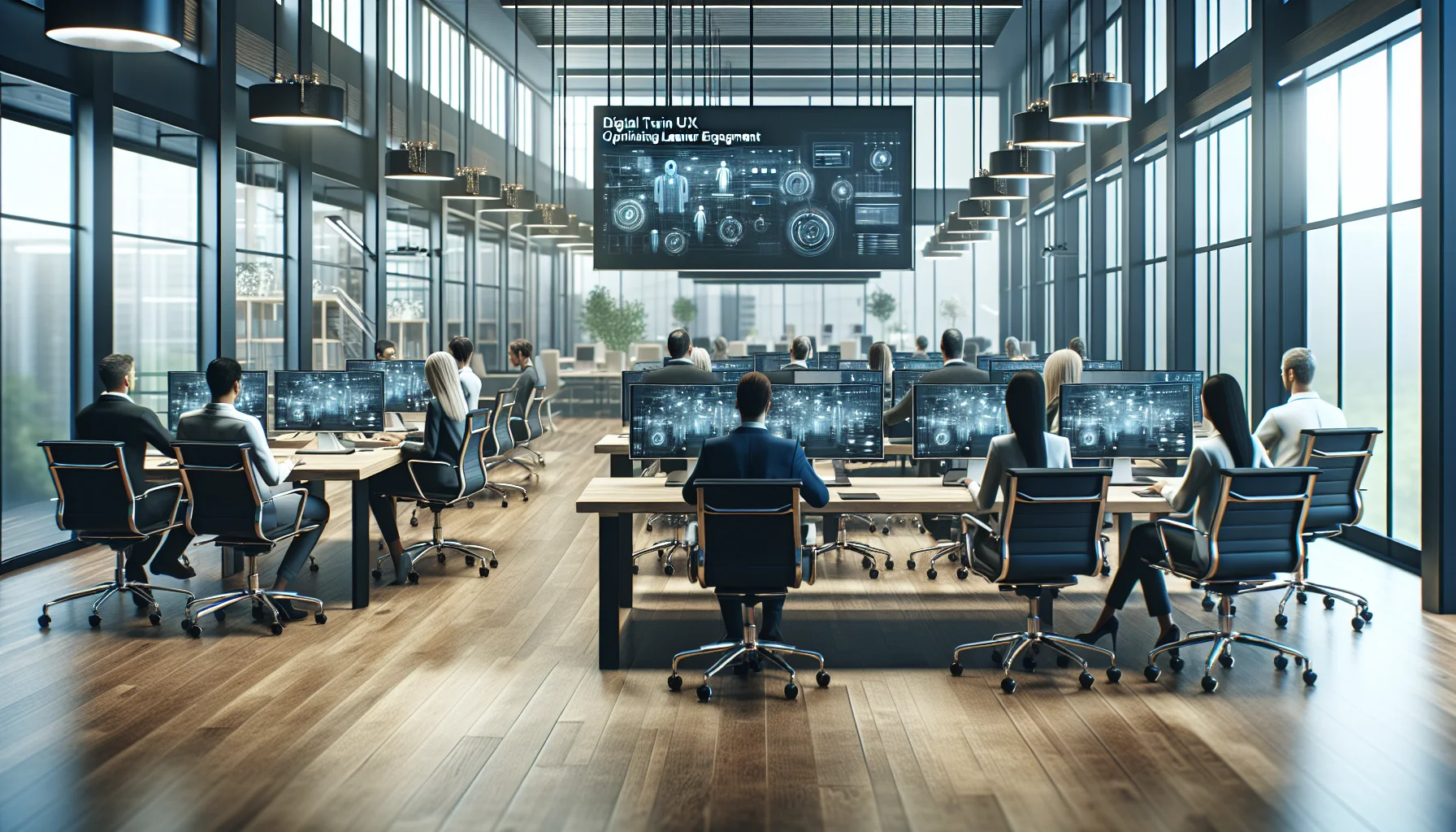Designer testing digital twin UX interface for learner engagement