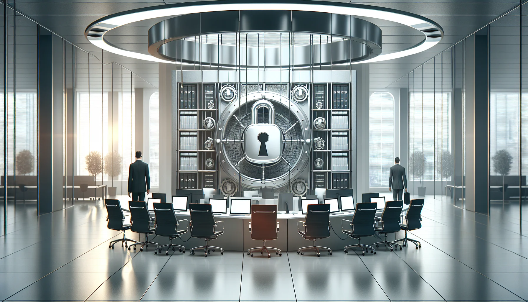 IT team reviewing LMS security and data privacy checklist