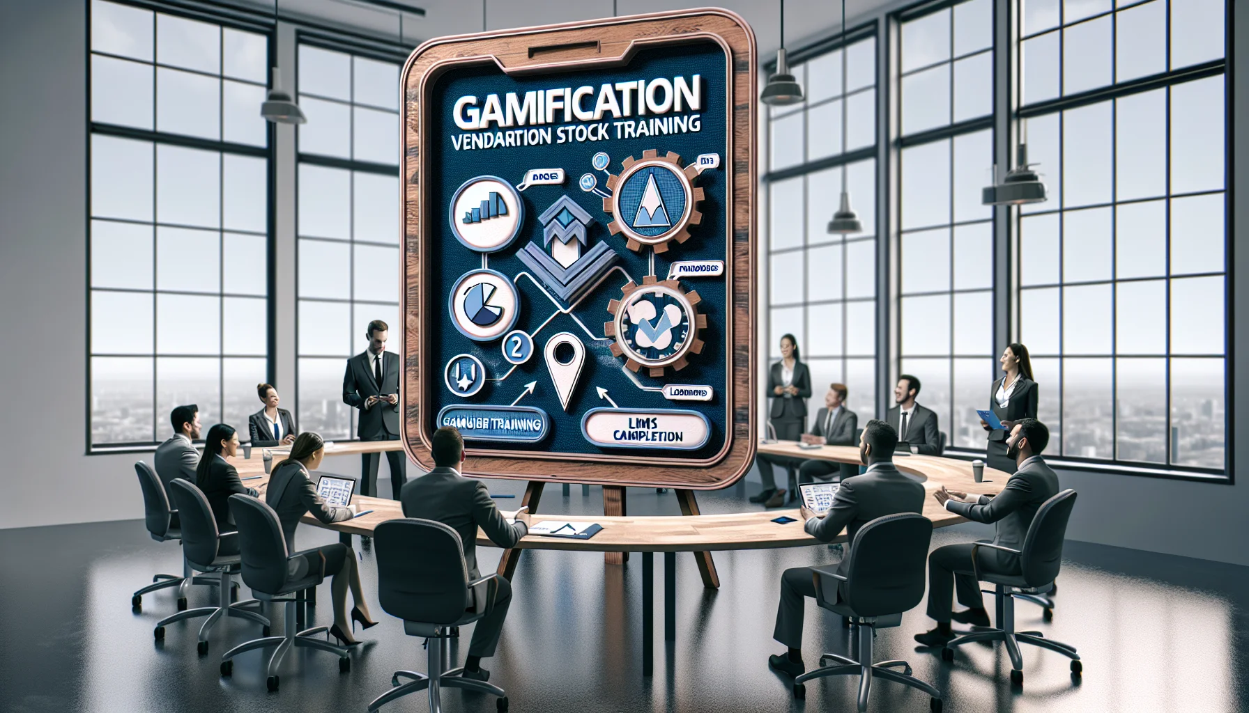 Suppliers completing gamification vendor training on LMS dashboard