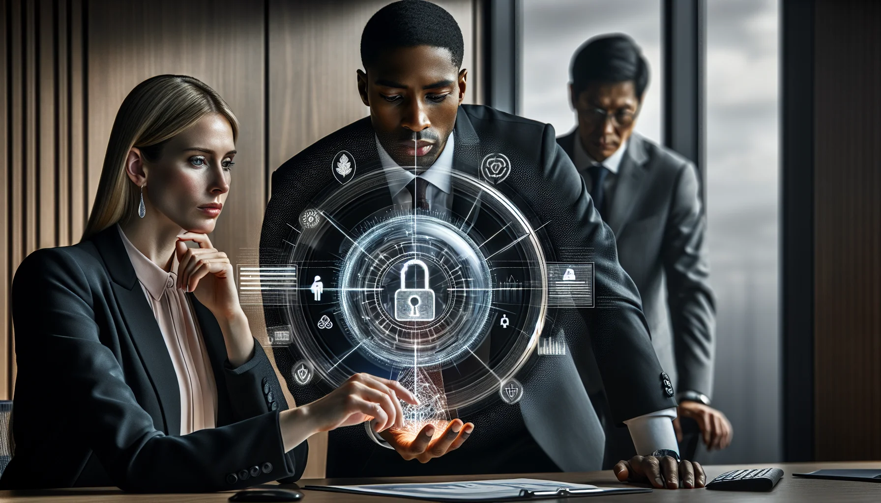 HR team reviewing HR cybersecurity checklist on laptop screen