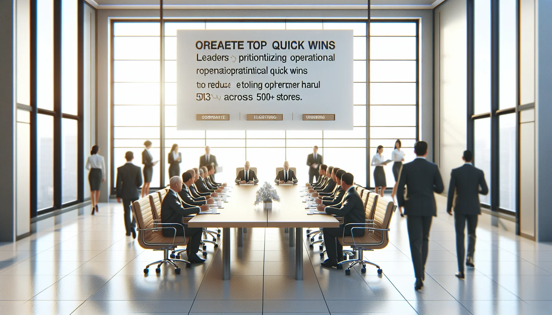 Retail leadership reviewing portal metrics to improve time to value