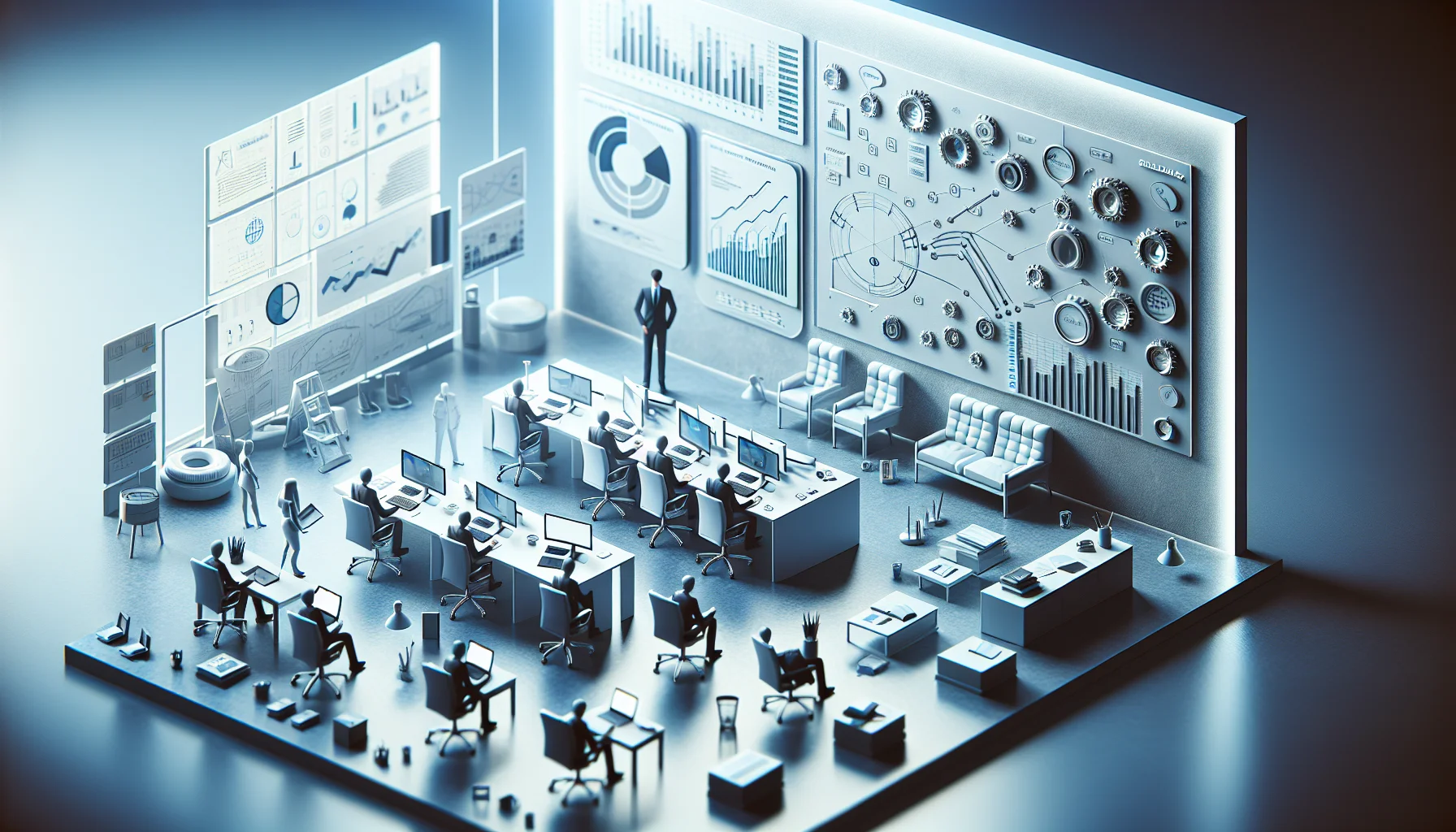 Engineers reviewing lms scalability planning architecture diagram for growing users