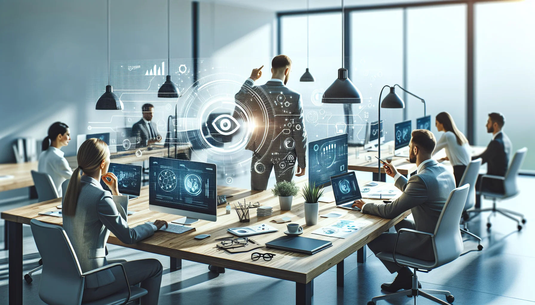 Manager reviewing dashboard to spot digital burnout in remote team