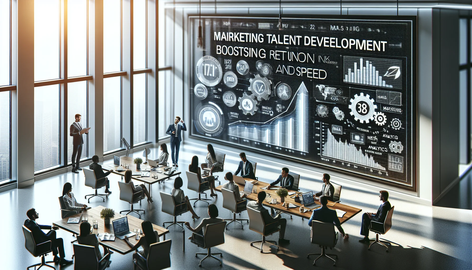 Team workshop on marketing talent development and analytics