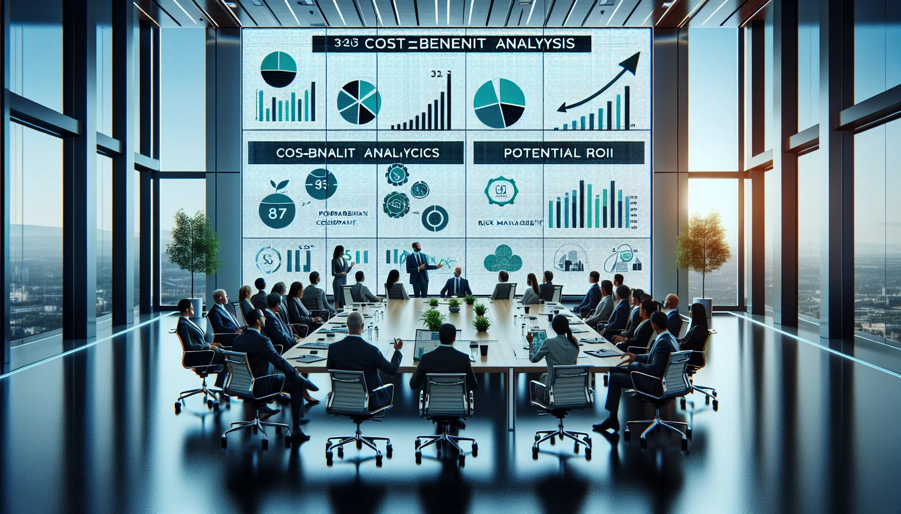 Team modeling to quantify impact with cost-benefit tables