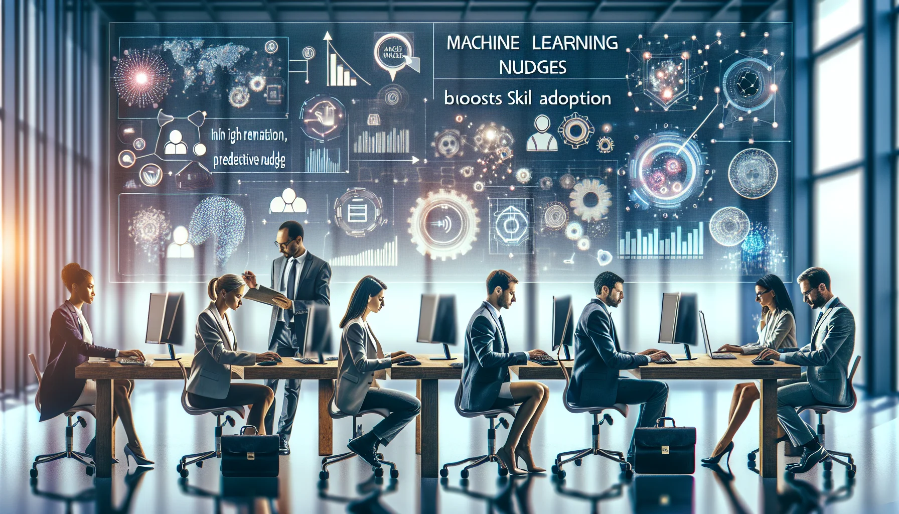 Dashboard showing ML for learning nudges model metrics