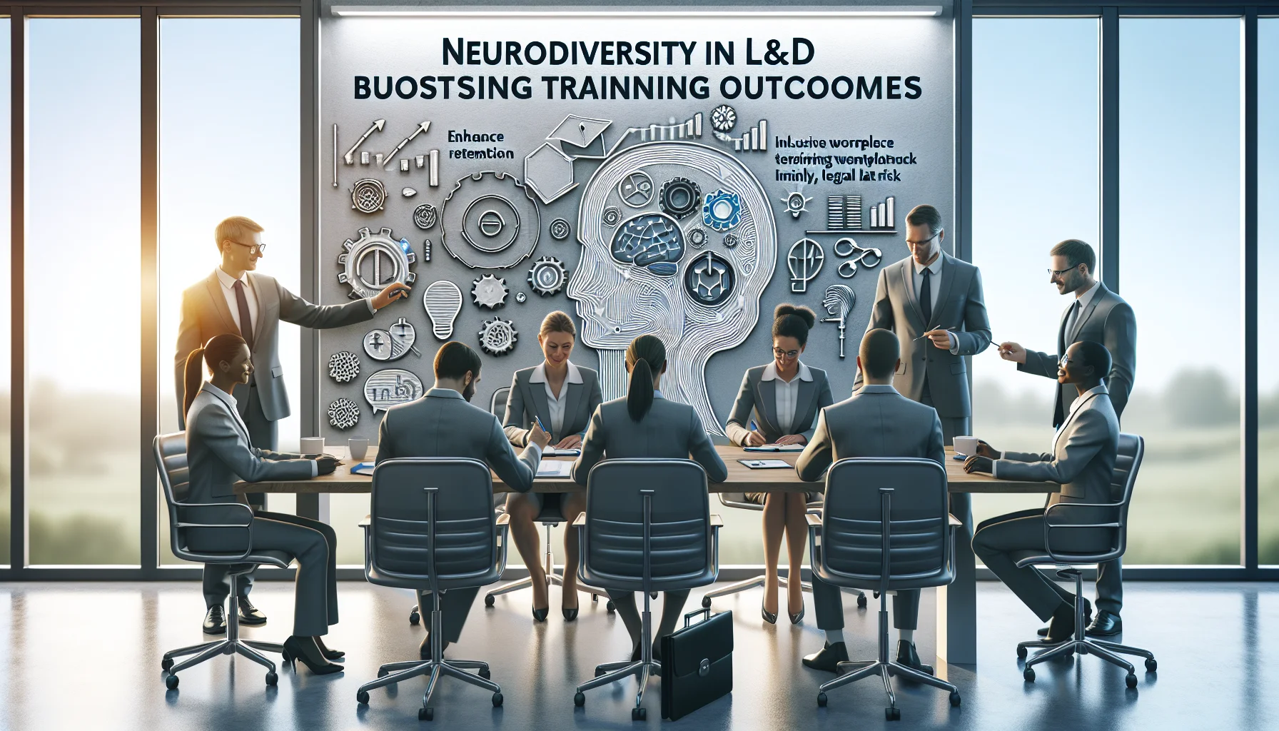 L&D team planning neurodiversity in L&D training roadmap