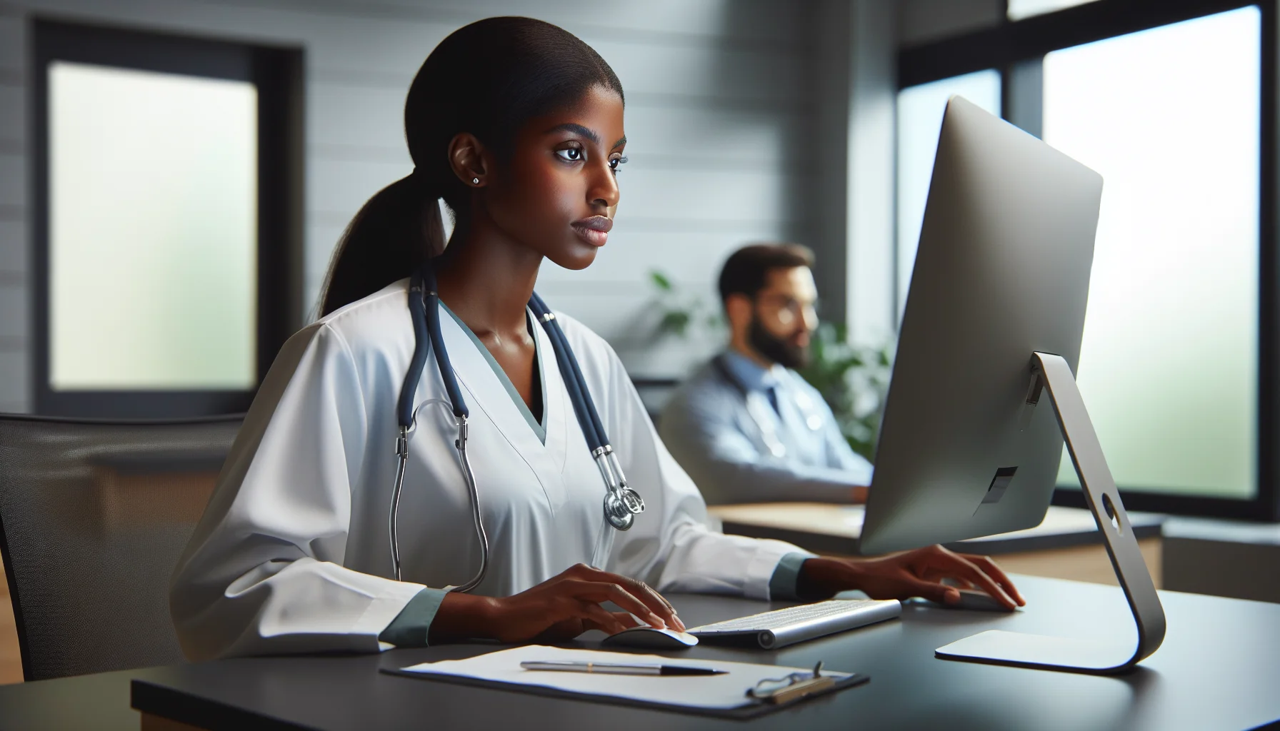 Team reviewing phishing training case study healthcare campaign results