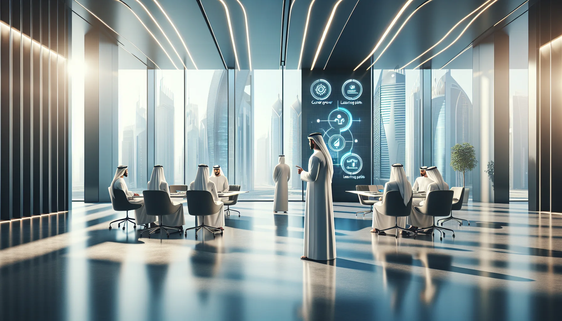HR team planning design learning paths for Emirati hires