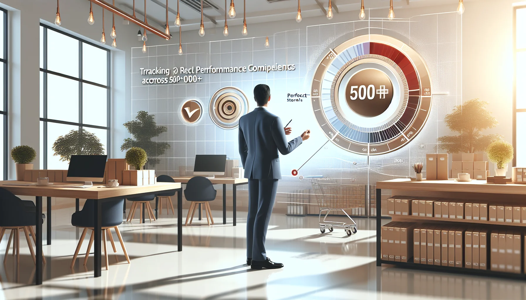 Retail KPIs dashboard showing Perfect Store compliance metrics