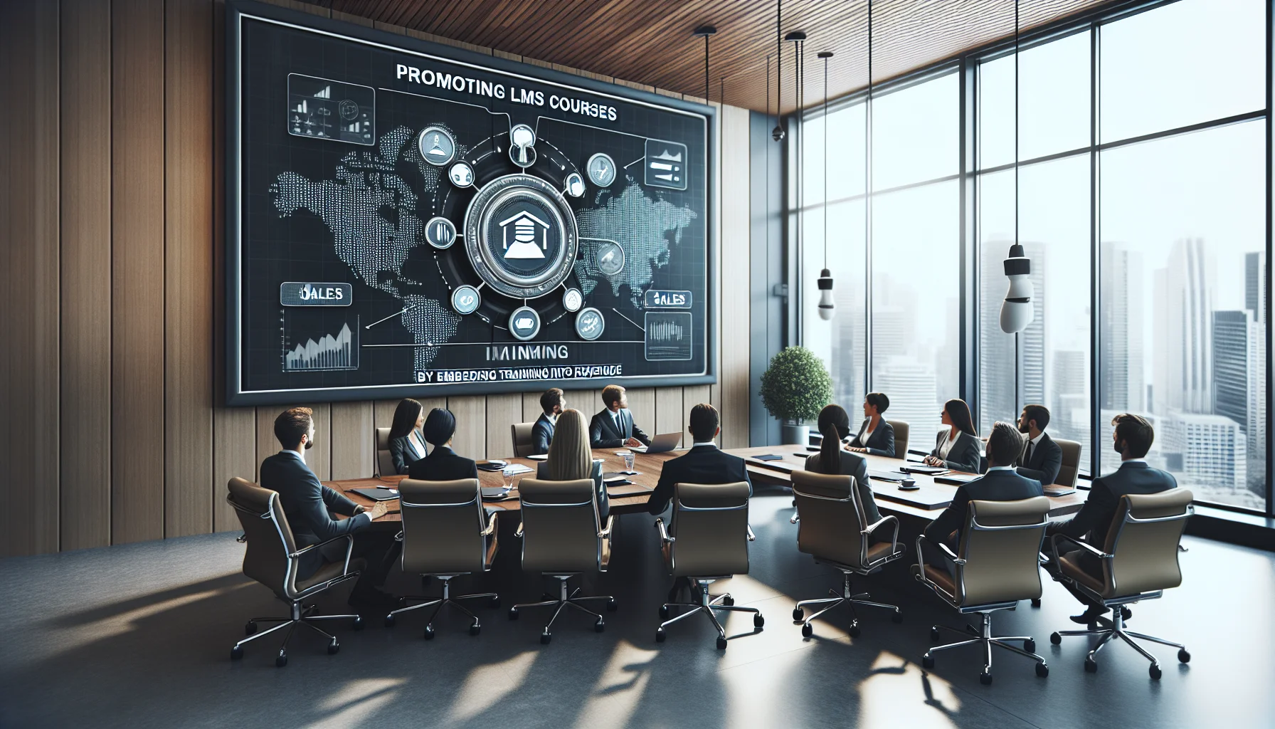 Sales and CS planning dashboard to promote LMS courses