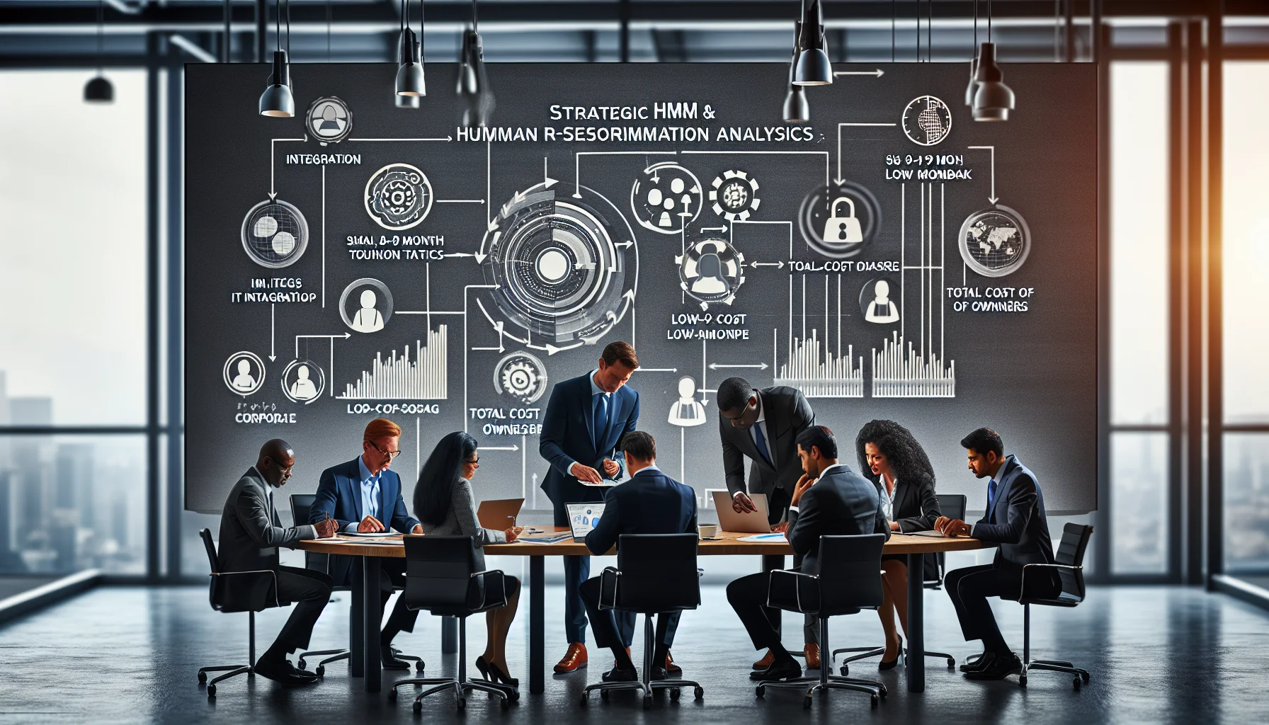 SMB HR IT integration roadmap displayed on laptop screen