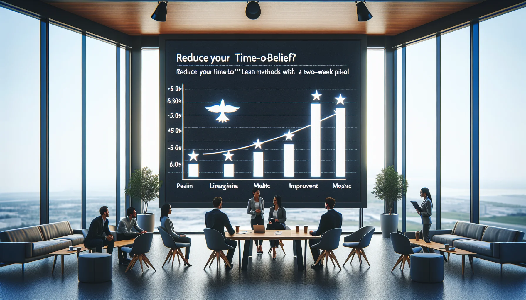 Founders reviewing startups time-to-belief tracking sheet on laptop