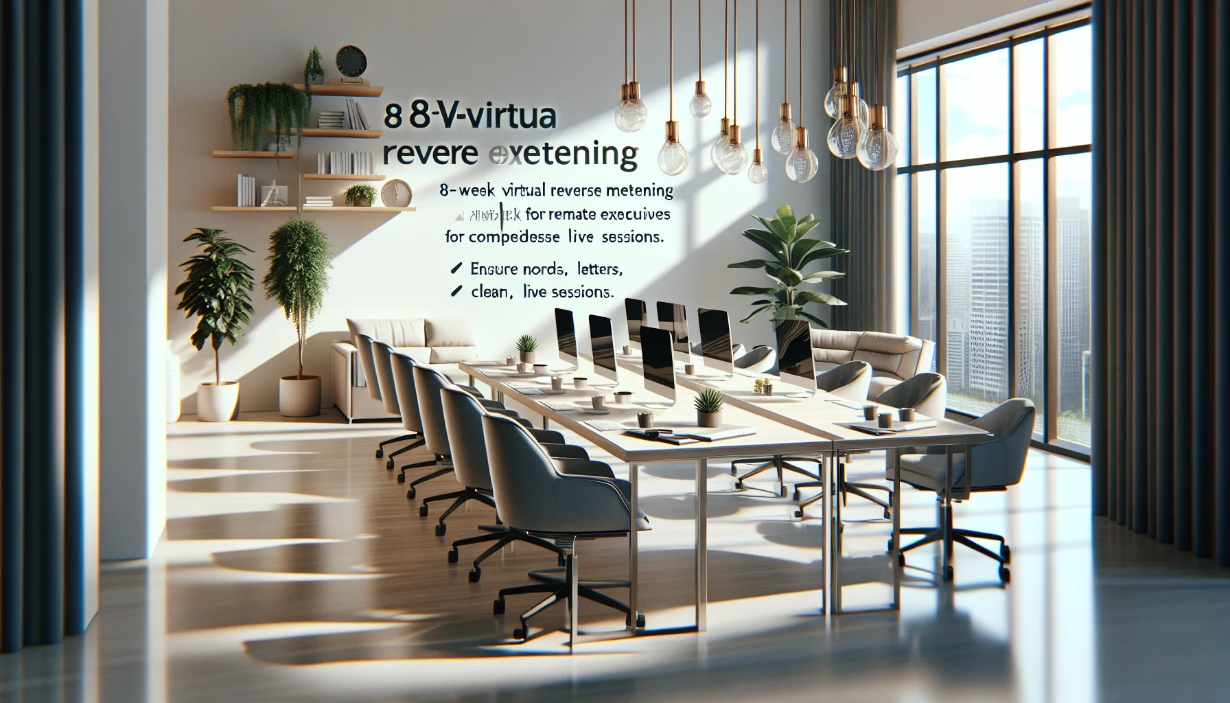 Executives and mentors on video call for virtual reverse mentoring