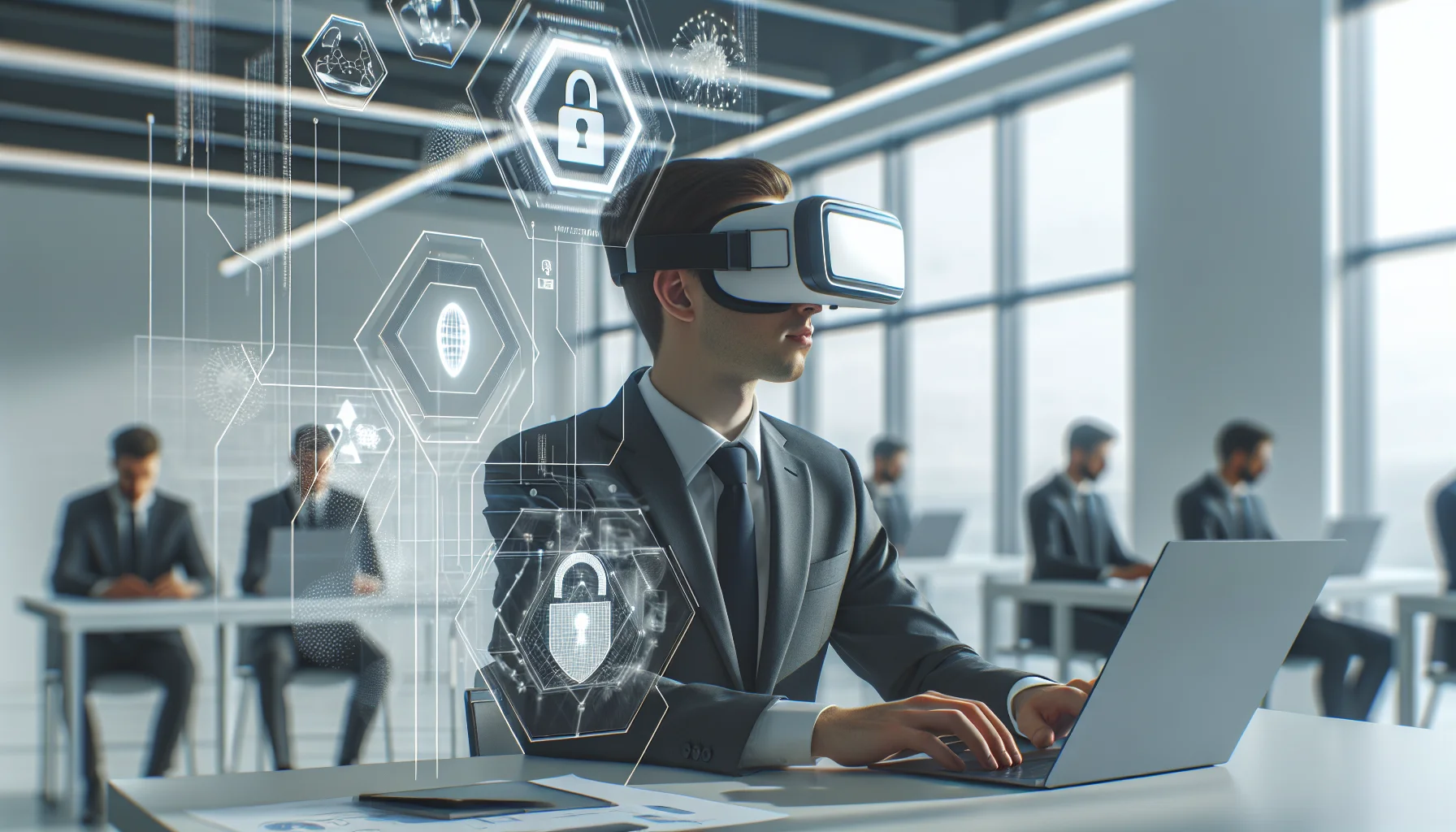 Team reviewing VR training security controls and vendor checklist