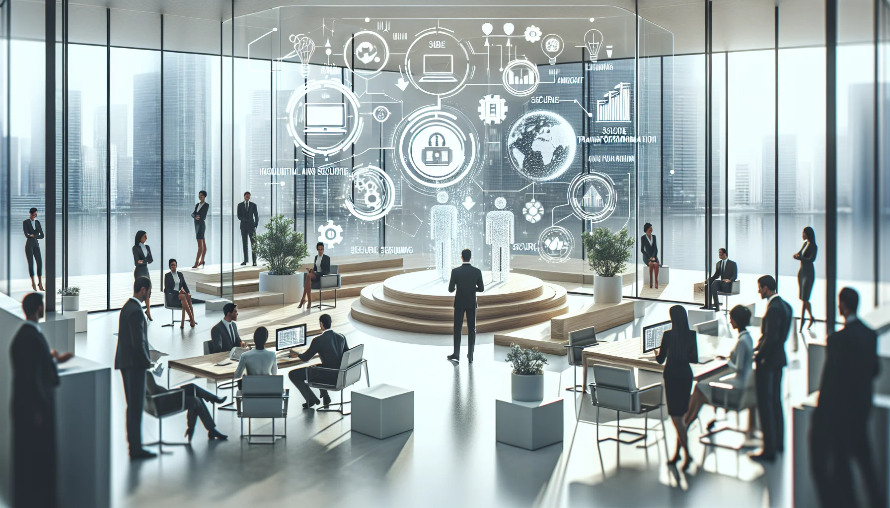 Architects planning to modernize legacy applications on whiteboard