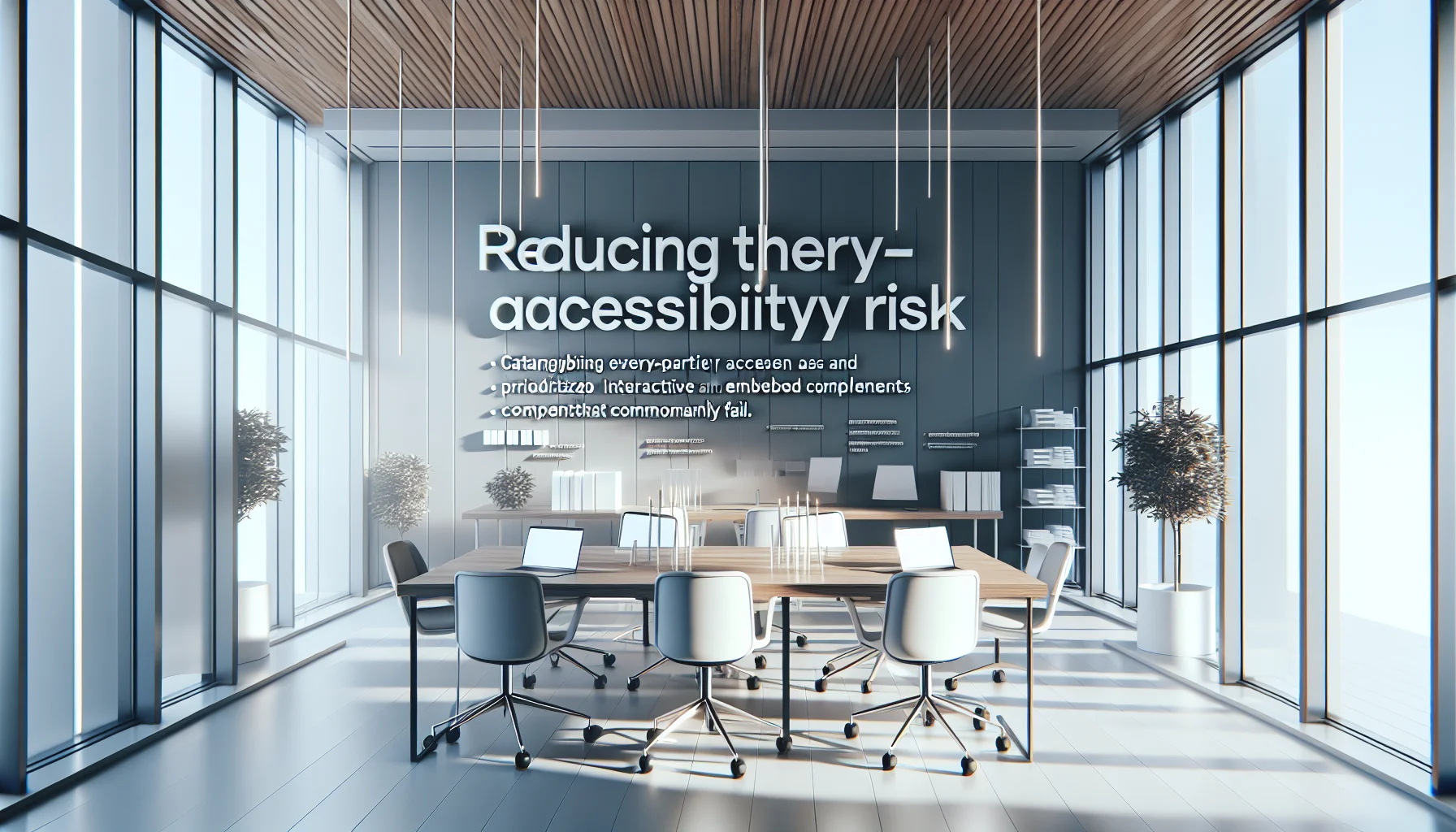 Team reviewing vendor scorecard for third-party accessibility risk