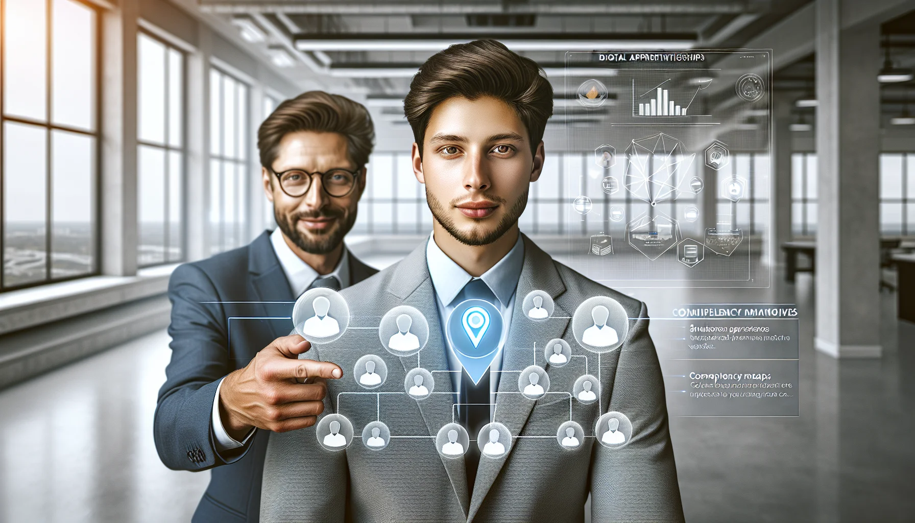 LMS dashboard showing Digital apprenticeship mentorship progress and competencies
