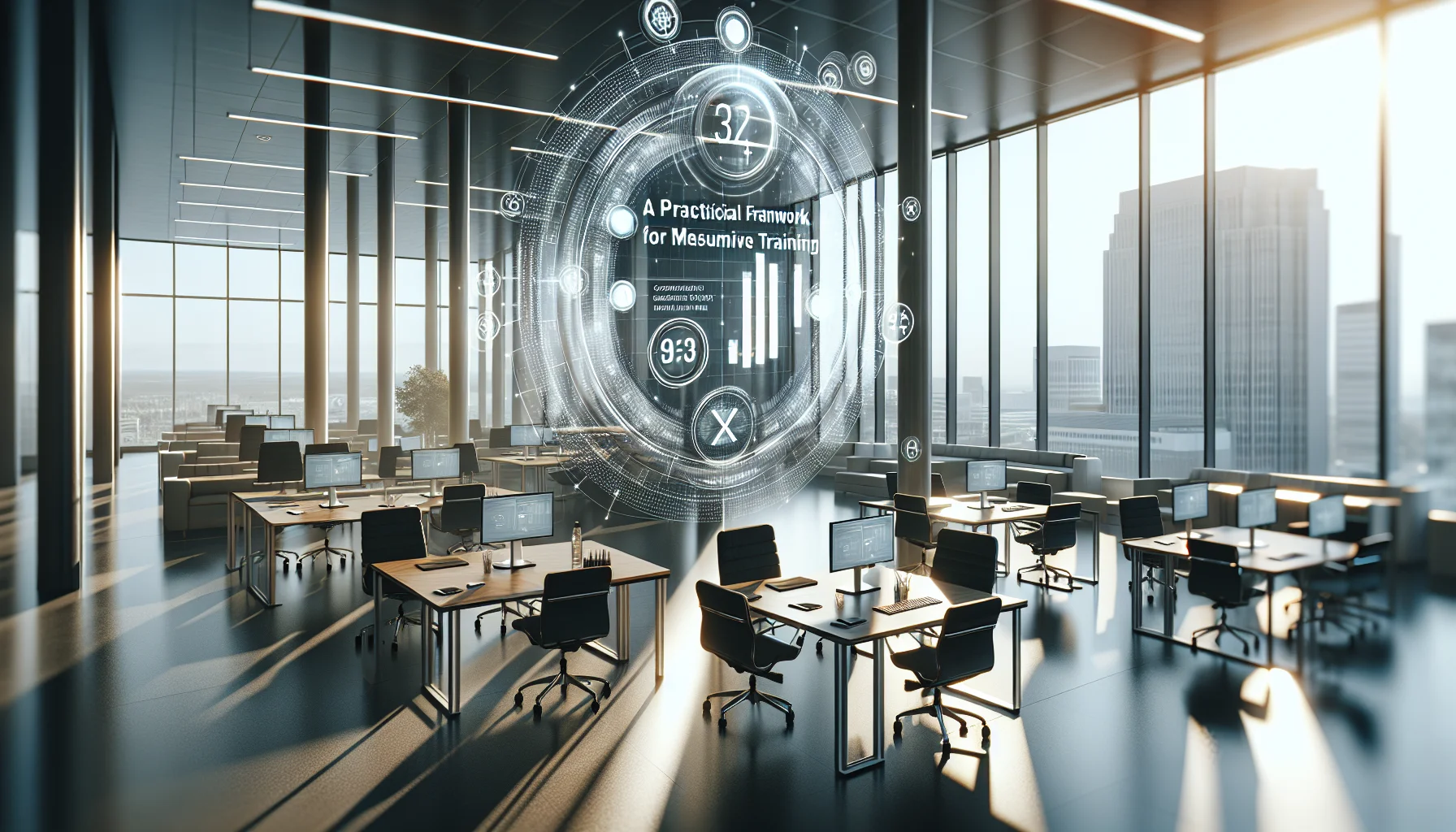 Dashboard showing digital twin metrics and training KPIs