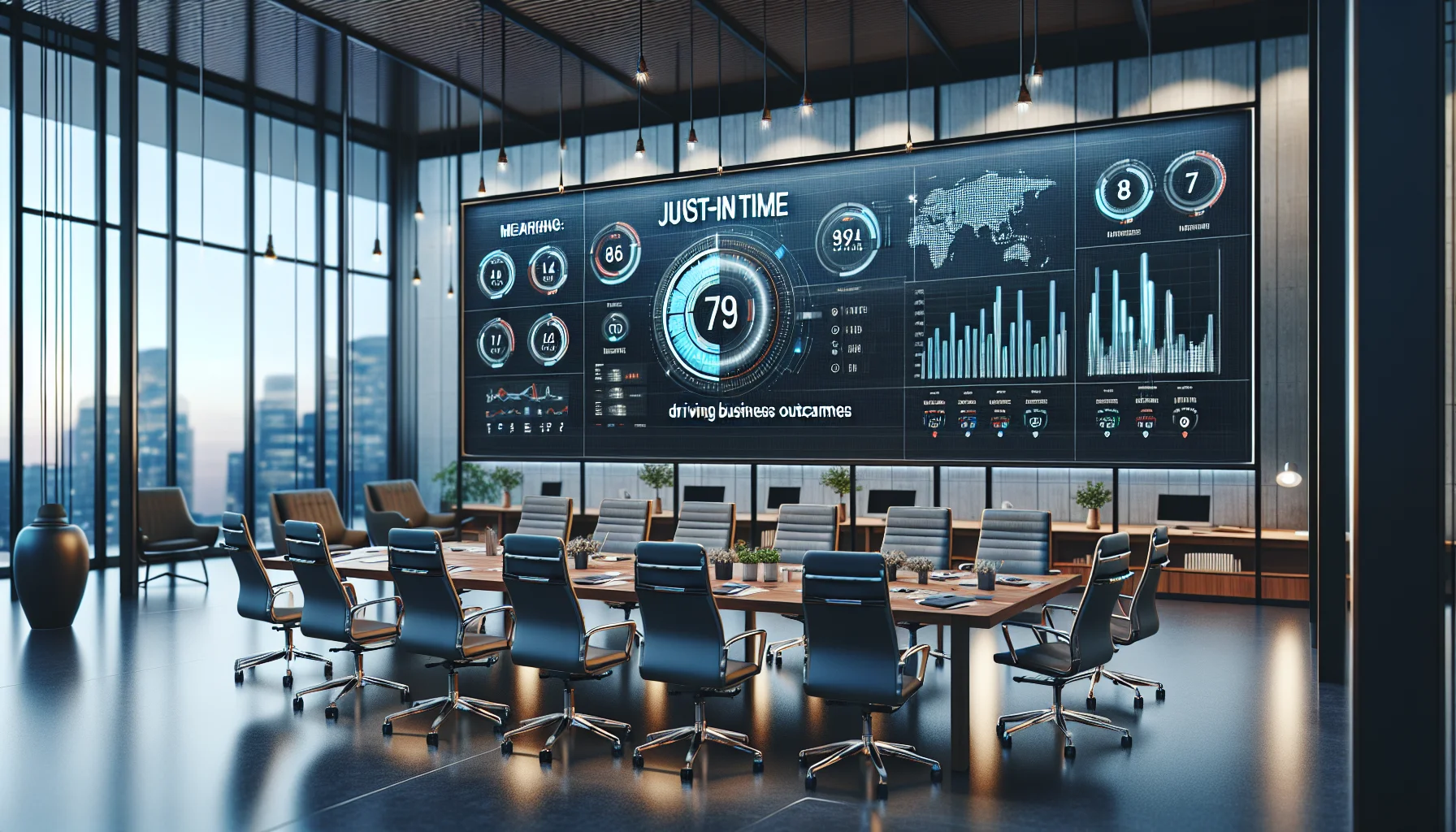 Analytics dashboard showing JIT learning metrics and trends