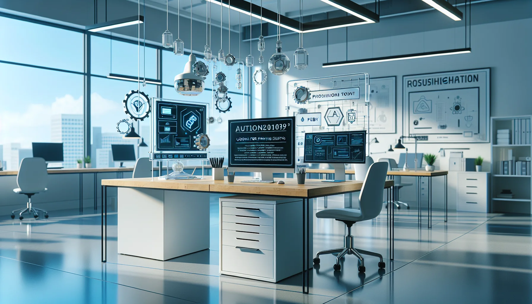 Administrator reviewing phishing test automation tools dashboard in LMS