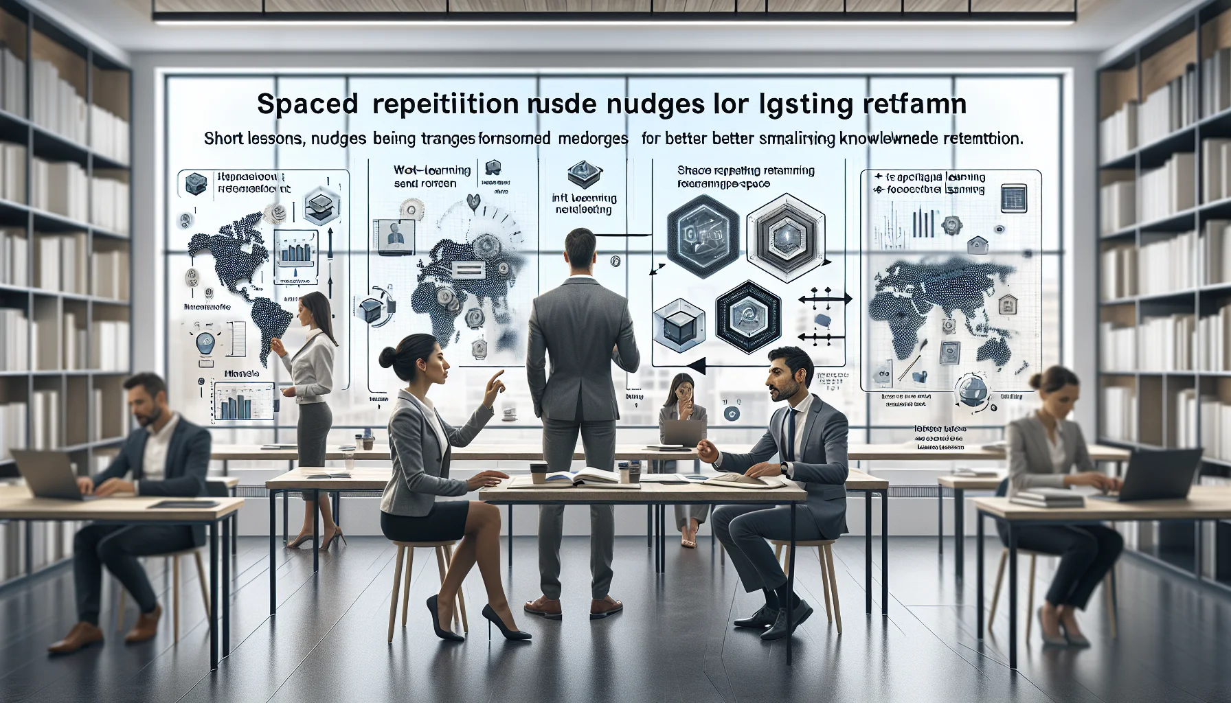 Team planning spaced repetition nudges and microlearning flow