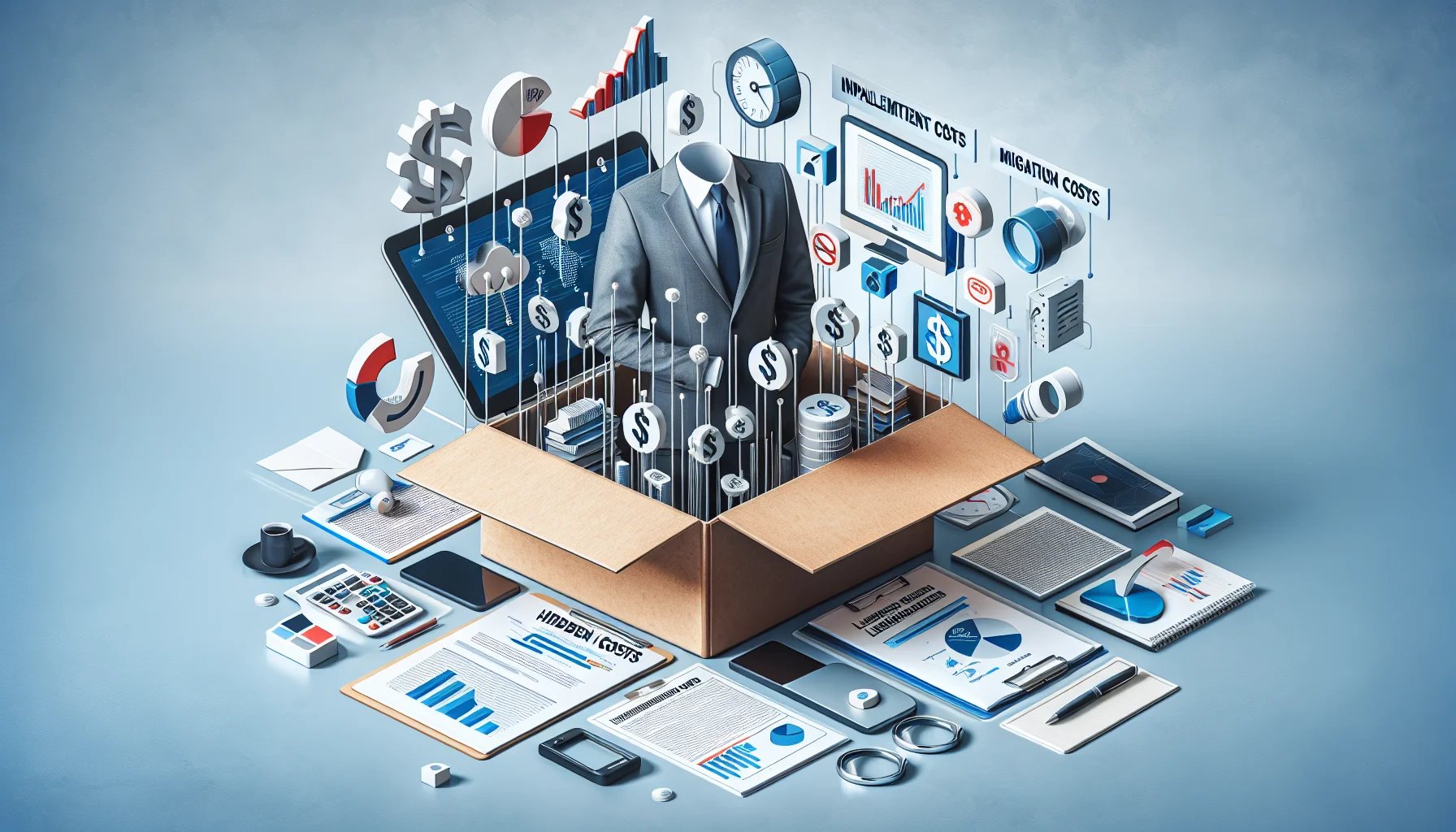 Analysts reviewing teardown report showing LMS hidden costs