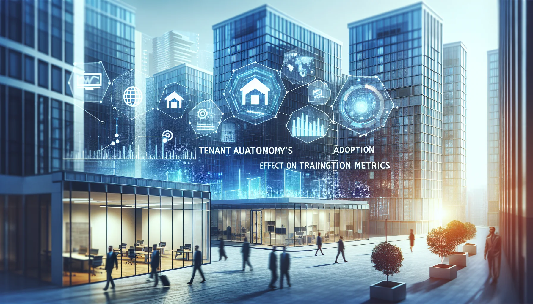 Dashboard showing training adoption metrics and tenant autonomy comparisons
