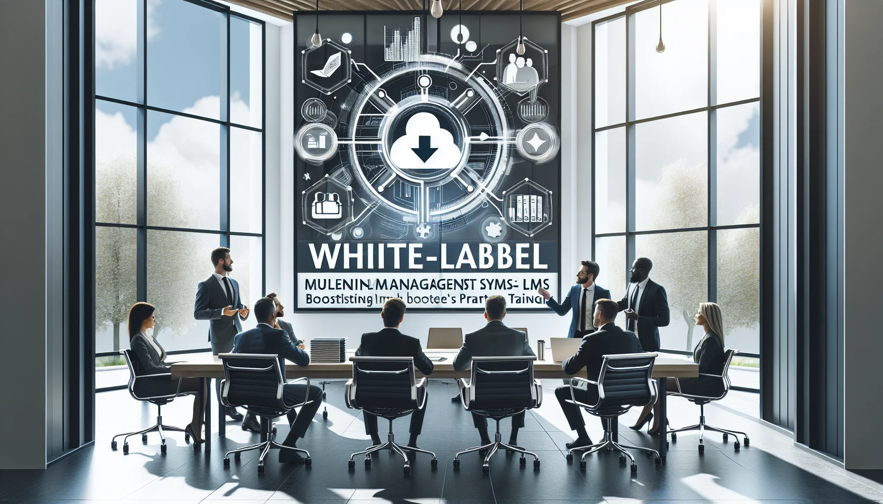 Dashboard showing white-label multi-tenant LMS partner portal branding