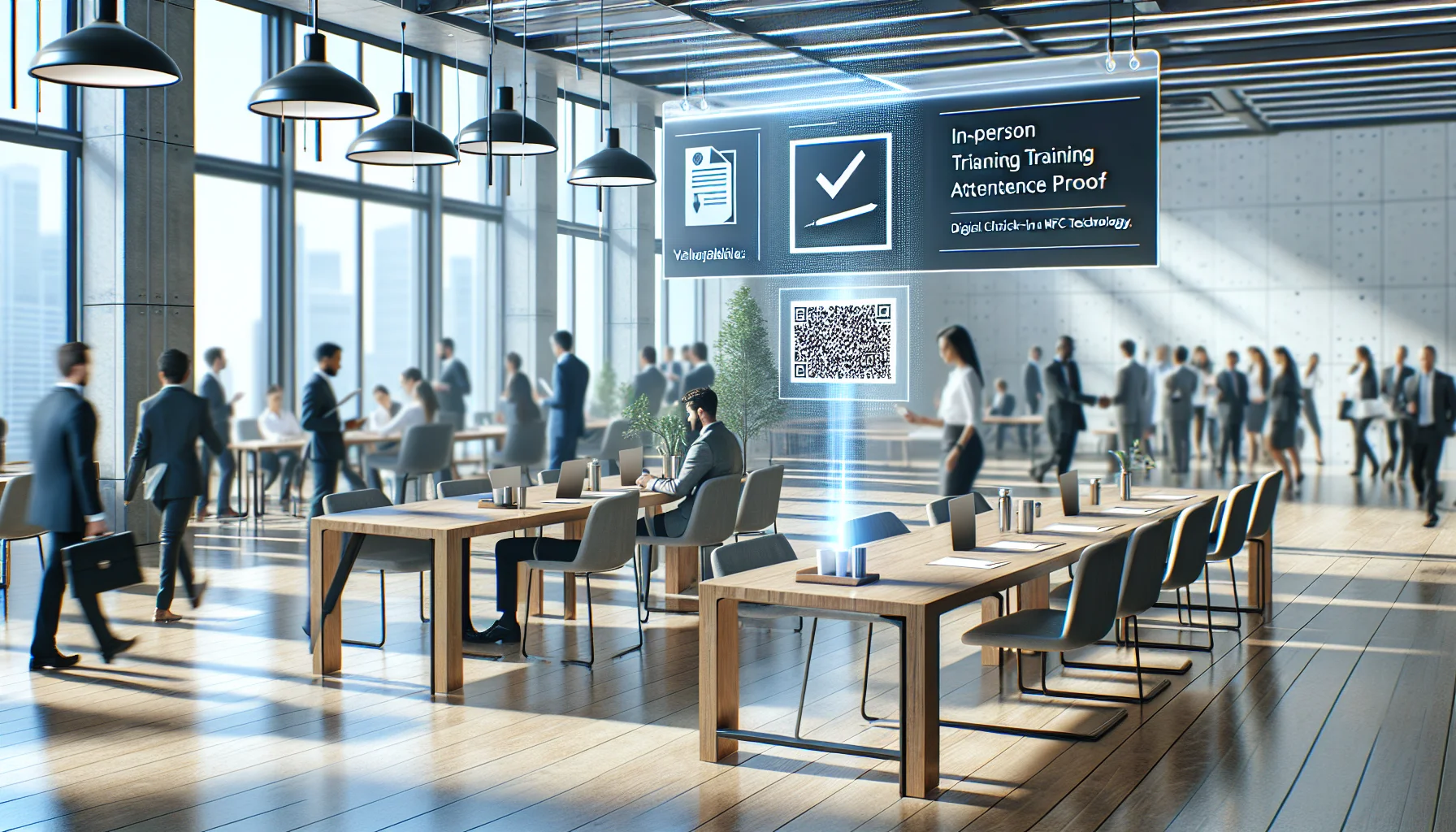 Trainer exporting in-person training attendance proof and metadata