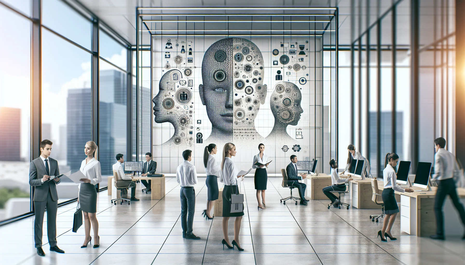 Team reviewing model results to evaluate cq in ai roles