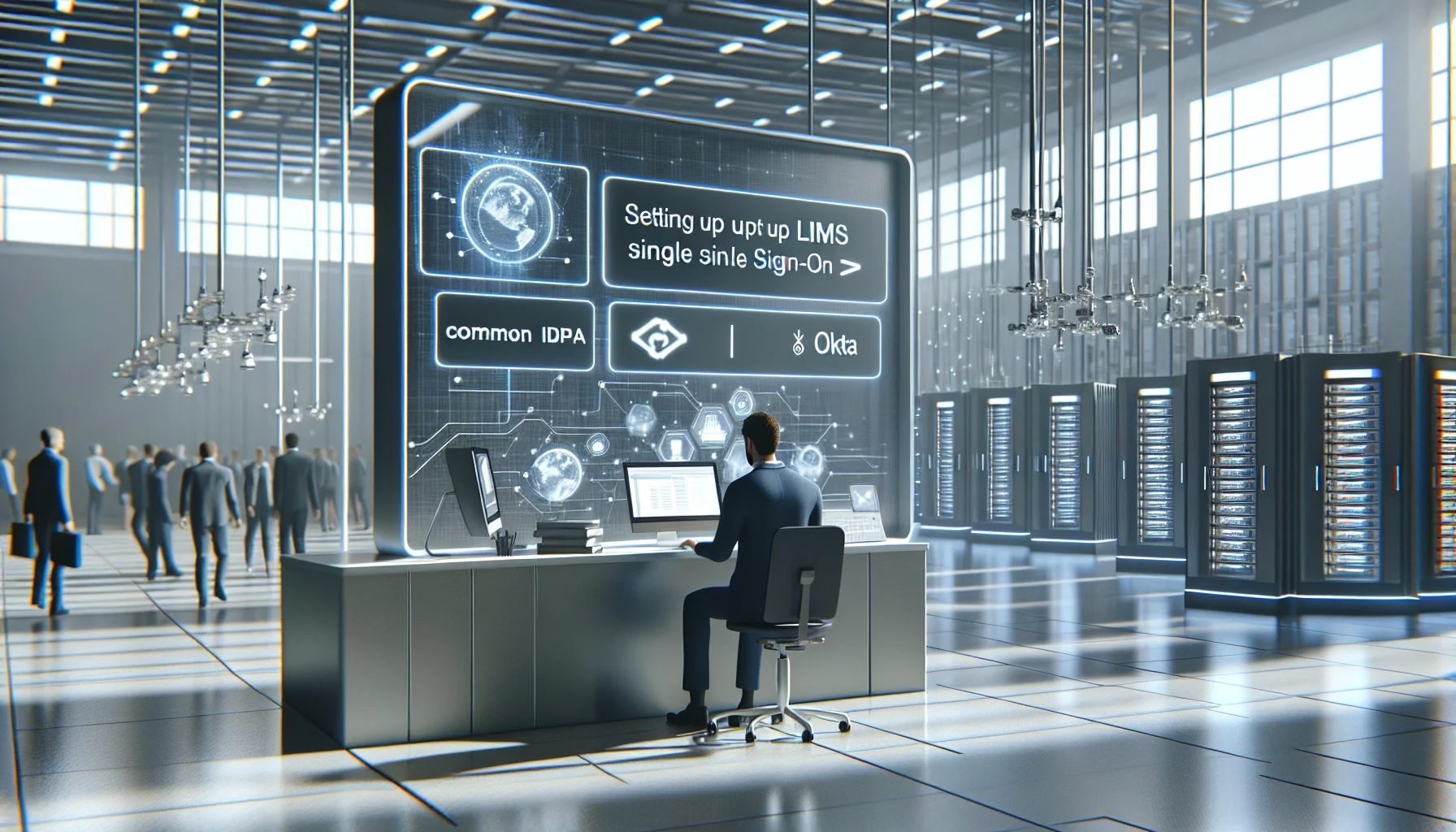 IT team configuring lms single sign on SAML settings