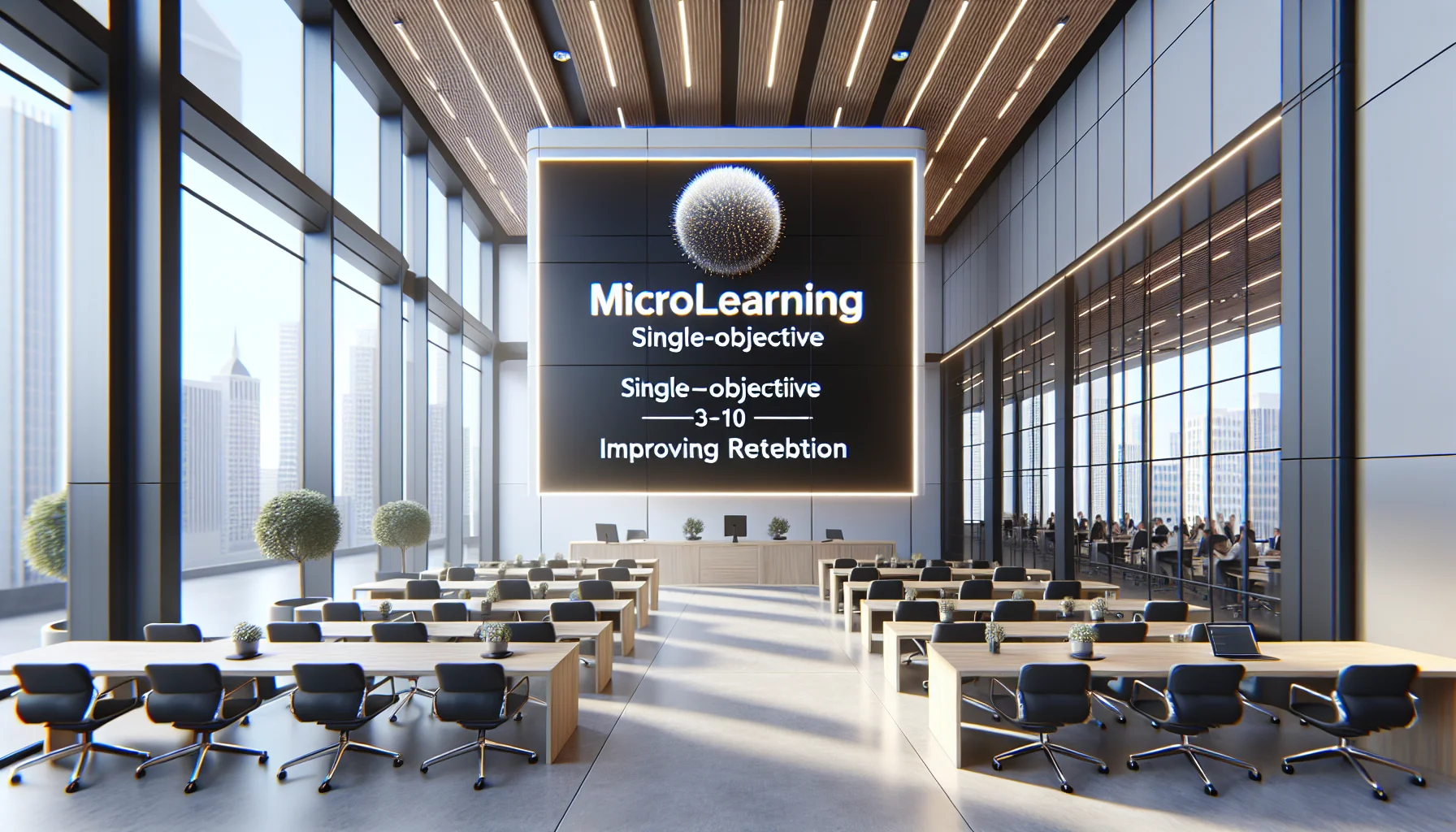Learner completing a microlearning cognitive load module on tablet