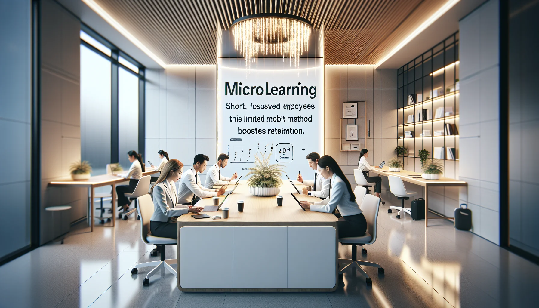 Workers using short mobile microlearning for frontline tasks