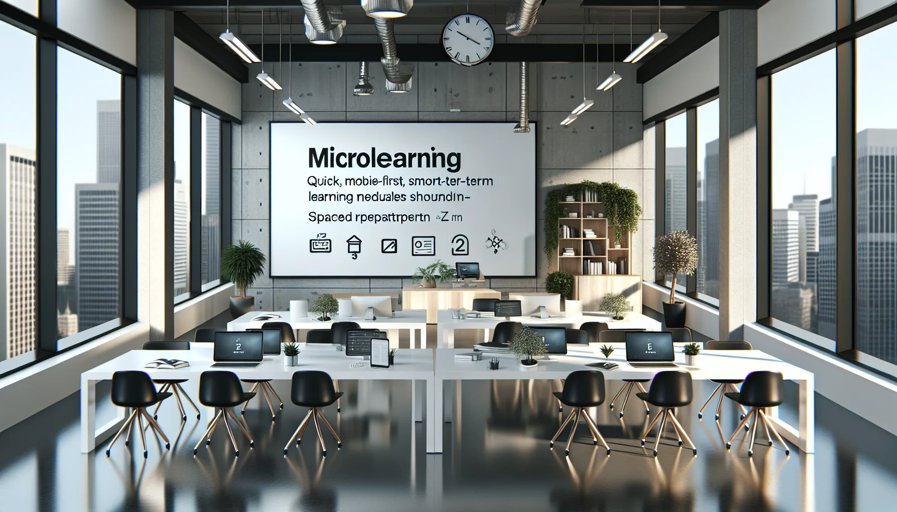 Learners using mobile microlearning Gen Z modules on phone