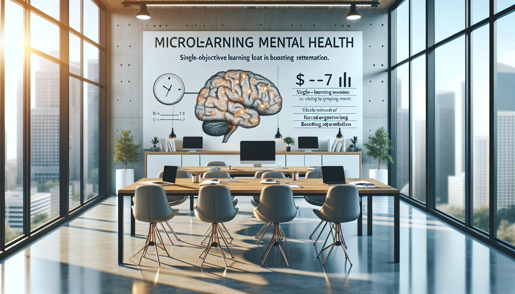 Learner using microlearning mental health modules on laptop