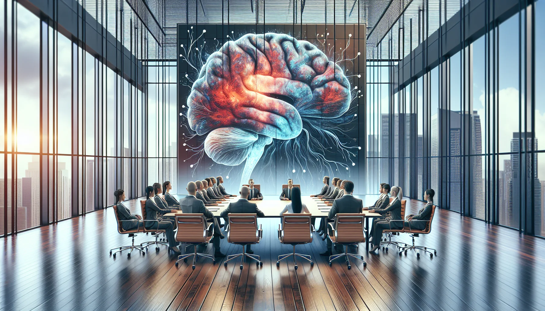 Leaders doing 90-second breathing for neuroscience emotional agility