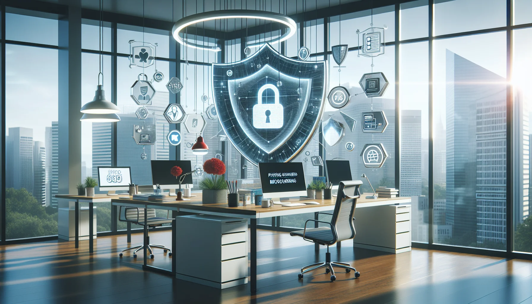 Dashboard showing phishing awareness microlearning and LMS automation